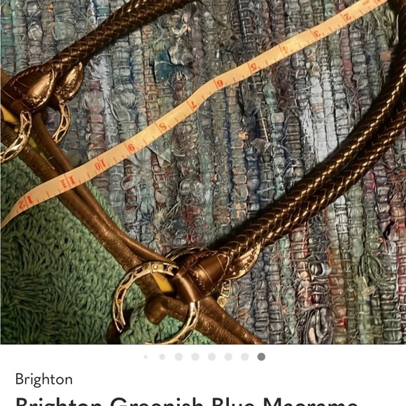 Brighton Teal Macrame Shoulder Bag - Picture 3 of 12